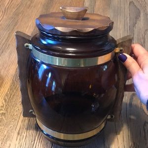 Retro Vintage Siesta Ware large covered container jar